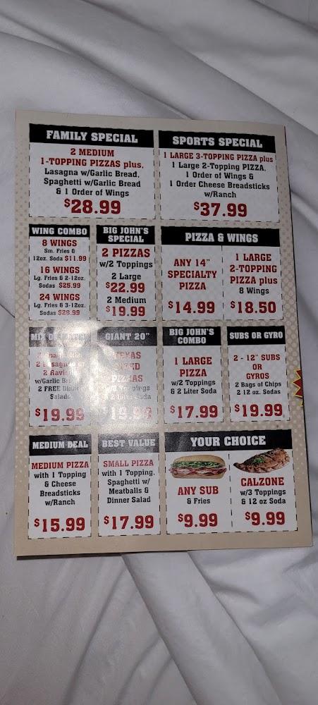 Big John's Pizza Menu image 4